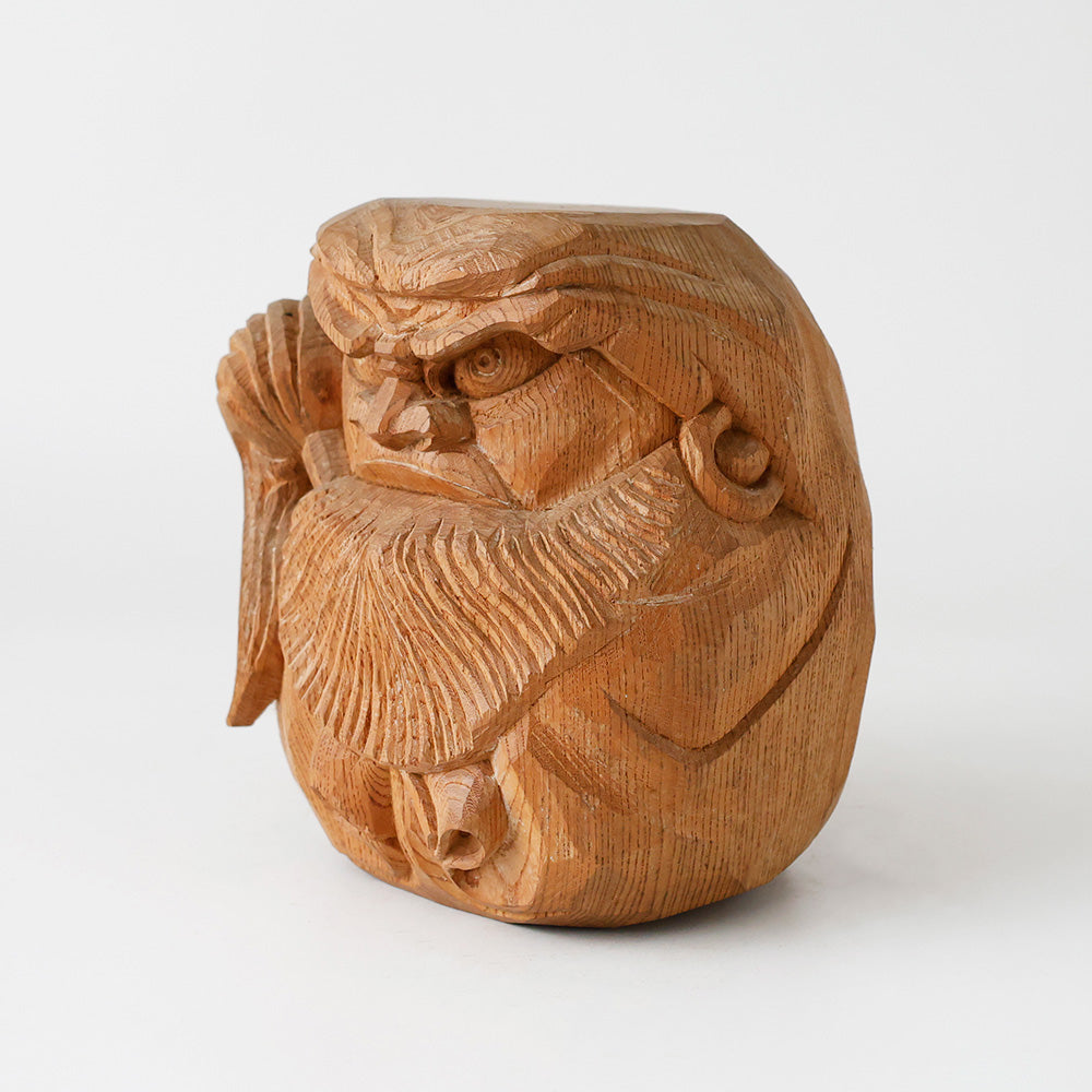 井波彫刻 達磨像 荒井恒雄刻 側面