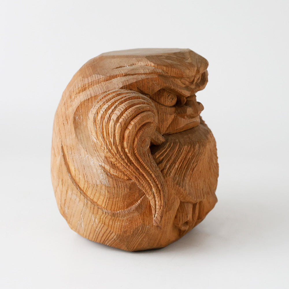 井波彫刻 達磨像 荒井恒雄刻 側面