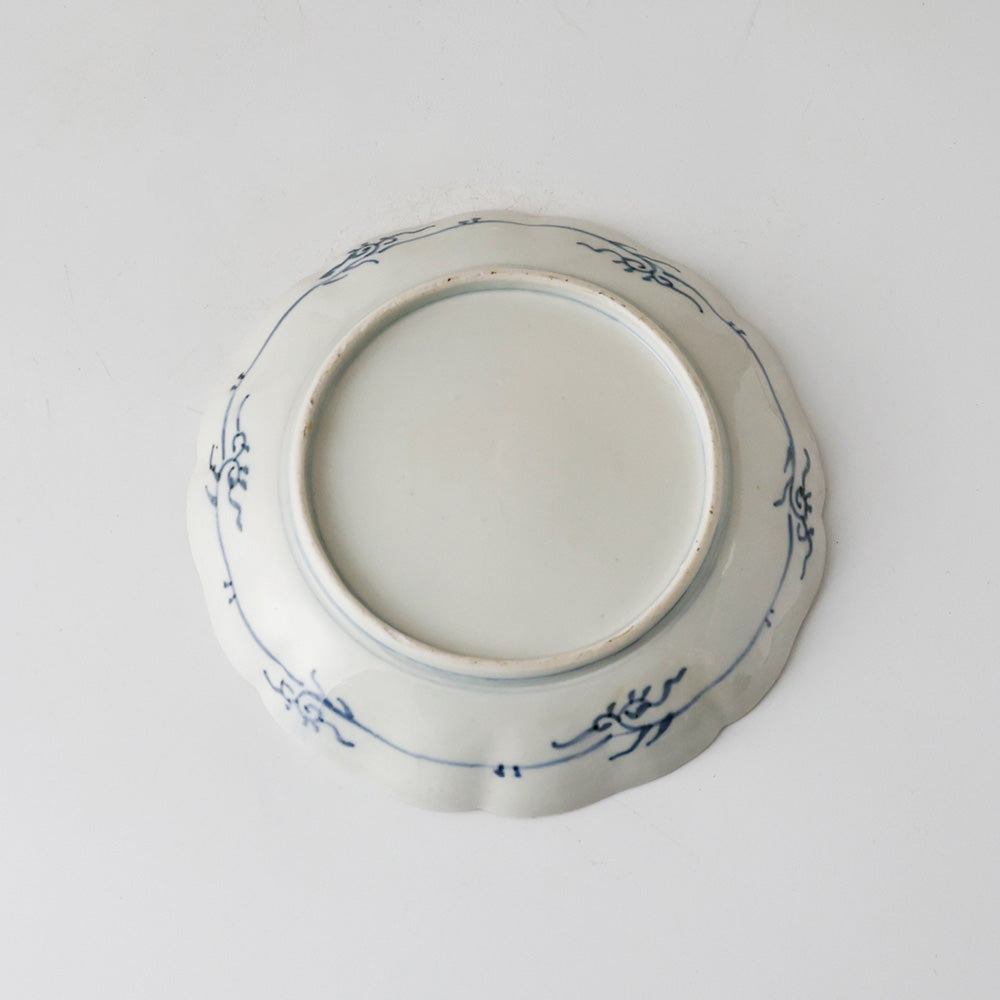 古伊万里 柿右衛門様式 輪花皿 底面