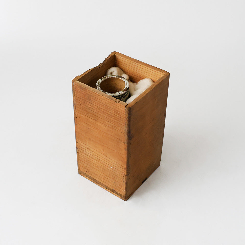 花瓶 九谷焼 幕末明治 花唐草文 箱入り