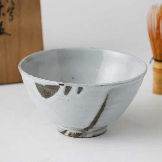 如拙庵 粉引写 茶碗 全体図