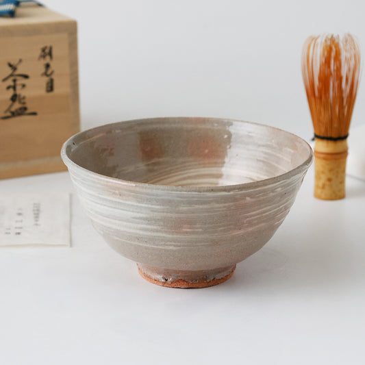 紀州焼 刷毛目 茶碗 全体図