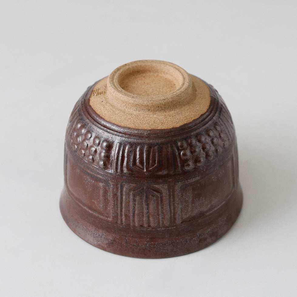 豊窯 三代 寺田美山作 茶碗 伏せた図
