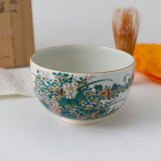 九谷 末川泉山 茶碗 全体図