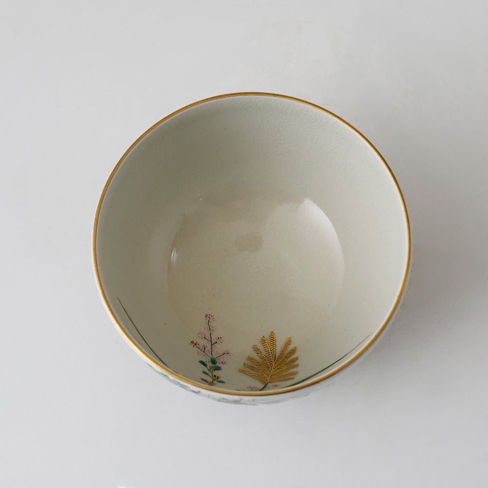 九谷 末川泉山 茶碗 見込み